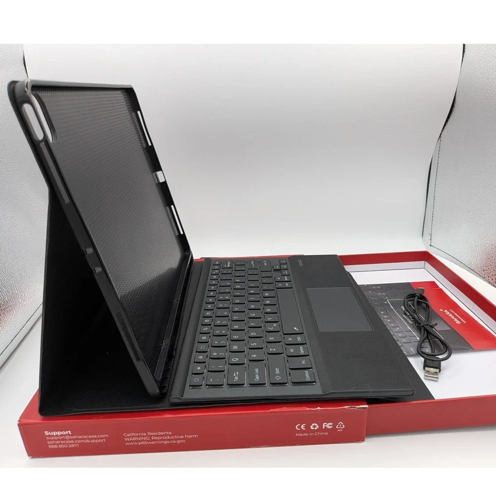 SAHARA Bluetooth Keyboard Case‎ for iPad Pro 12.9 inch Black Detachable